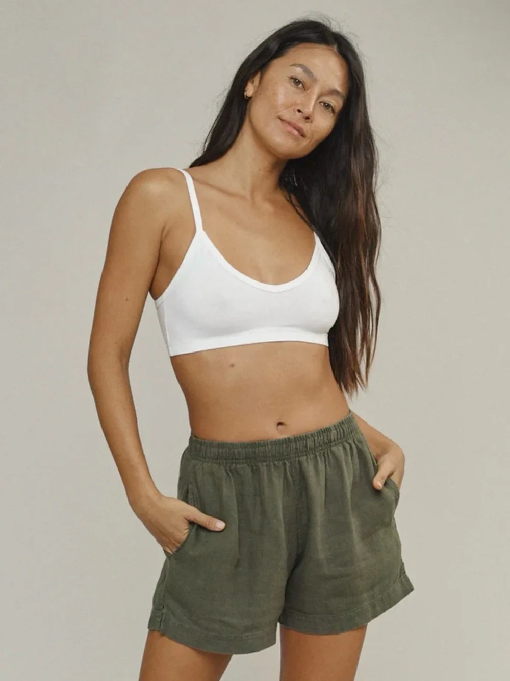 Jungmaven hemp and organic cotton Bralette in Navy, XS - Picture 2 of 10